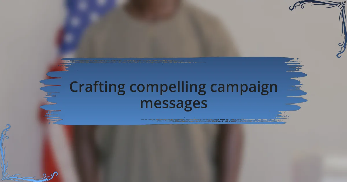 Crafting compelling campaign messages