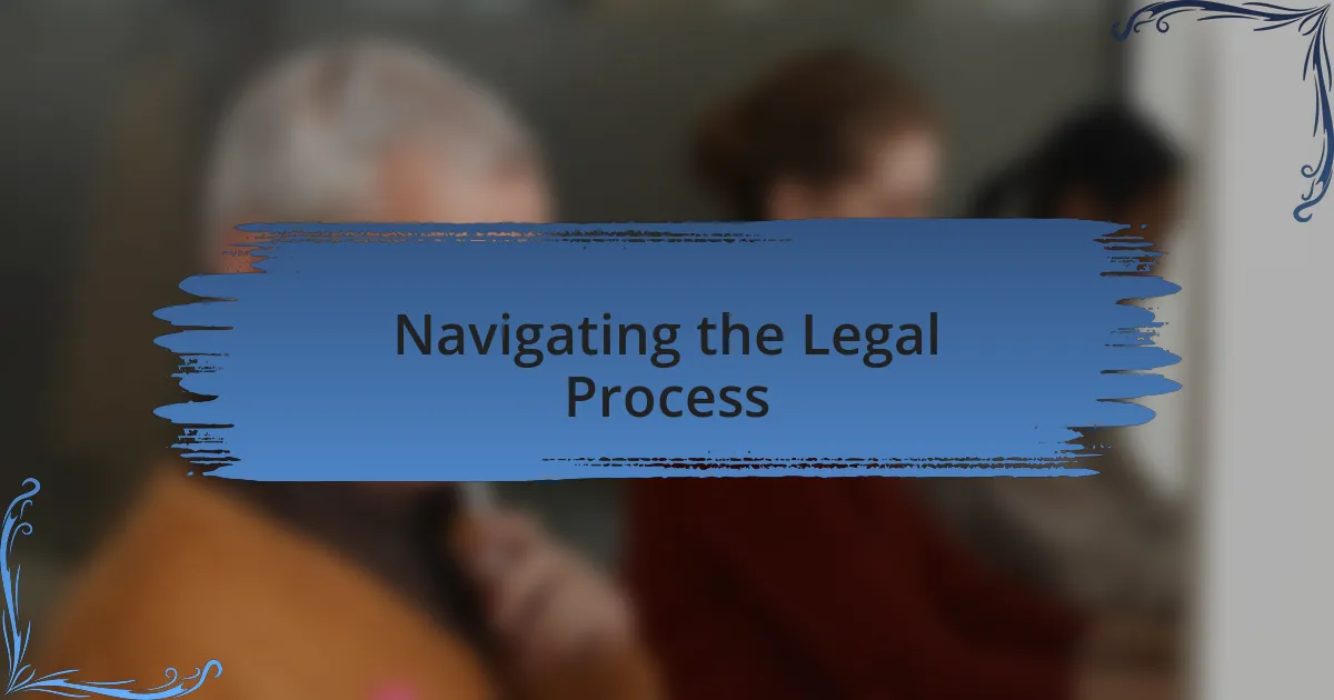 Navigating the Legal Process